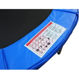Homcom Trampolin Randabdeckung Ø366 cm-Blau) (Trampolin nicht inbegriffen)