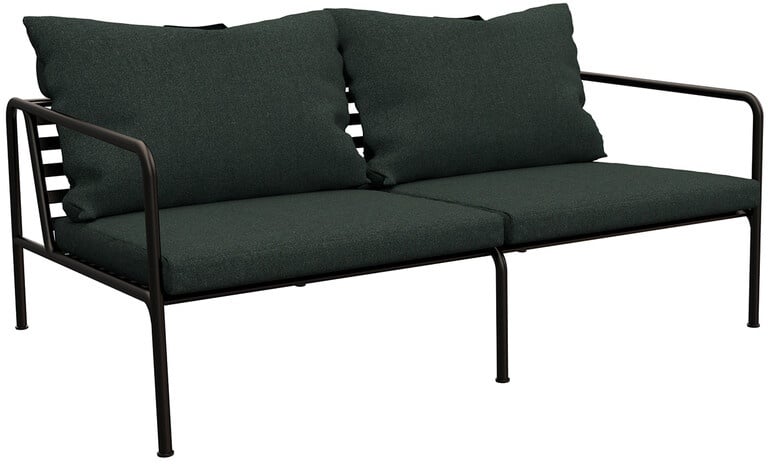 Sofa Avon Houe schwarz, Designer Henrik Pedersen, 58.4 cm / mit Kissen 81x159.2x99.1 cm