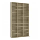 vidaXL CD-Schrank Sonoma-Eiche 102x16x177,5 cm Holzwerkstoff