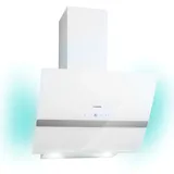 Klarstein Clara 60 Dunstabzugshaube Glas 509 m3/h Touch Ambiente-Licht Weiß