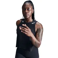 Nike Damen AeroSwift ADV Crop Tanktop schwarz