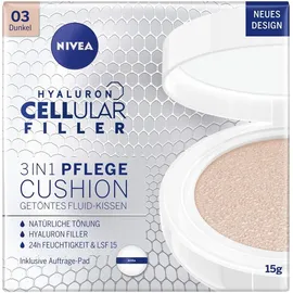 NIVEA 3in1 Anti-Age Pflege Kissen für natürliche Tönung und Feuchtigkeit, Für Dunklere Hauttypen, 15 g (1er Pack)