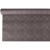 Papstar Papiertischtuch mit Damastprägung 6 m x 1,2 m grau