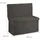 Relaxdays Faltbarer braun Holzwerkstoff, Textil, 76x73x38 cm Wohnzimmer, Hocker, Sitzhocker