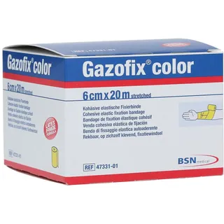 BSN Medical Gazofix color Fixierbinde gelb 20m x6cm