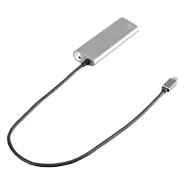 Renkforce 4 Port USB 3.1 Gen 1-Hub mit Aluminiumgehäuse Silber