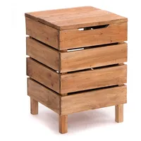 DESIGN DELIGHTS Wäschekorb, Natur, Holz, 35x50x35 cm, Ordnen &