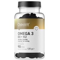 OstroVit Omega 3 D3+K2, 90 Softgels