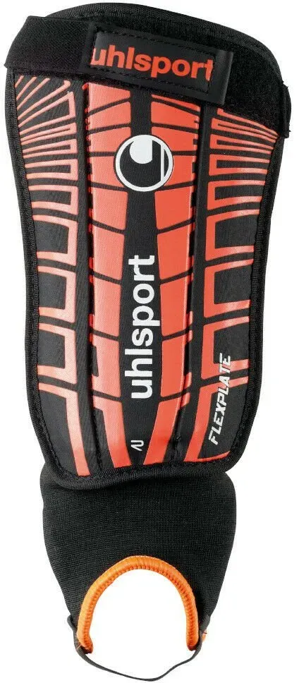 Uhlsport Schienbeinschützer Flex Plate Black/Fluo Red L - Größe:L