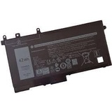 Dell Batterie, 42 WHR, 3 Zellen, Lithium-Ionen (3 Zellen, 3680 mAh), Notebook Akku, Schwarz