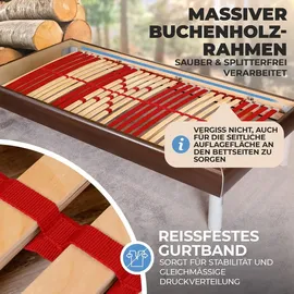 Coemo RUBY 7-Zonen verstellbar 100 x 200 cm