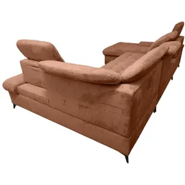robin inspire Robin Ecksofa Mit Schlaffunktion 2 Bettkasten U Form Sofa Eckcouch Schlafcouch Freistehend Verstellbare Sitztiefe Rückenhöhe Neo 343 x 21... - Rot