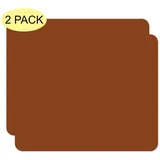 tinyloaders 2x SET XL Platzdeckchen, Platzmatte, Tischset, 65 cm x 50 cm, NUT-Brown | Gr.: onesize