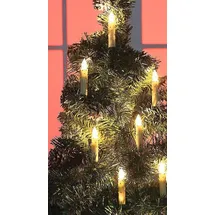 Gravidus 10er LED Weihnachtsbaumkerzen