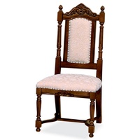 Casa Padrino Luxus Barock Esszimmer Stuhl Rosa / Weiß / Dunkelbraun - Barockstil Küchen Stuhl - Prunkvolle Luxus Esszimmer Möbel im Barockstil - Barock Möbel