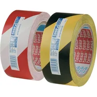 Tesa 60760 Warnband rot/ weiß 33mx50mm