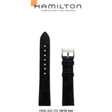 Hamilton Leder Jazzmaster Band-set Leder-schwarz-18/16 H690.323.103 - schwarz