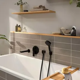 Hansgrohe Rebris E Wanneneinlauf Schwarz Matt