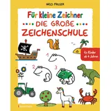 Bassermann, Edition Für kleine Zeichner - Die große Zeichenschule. Zeichnen lernen für Kinder ab 4 Jahren. Mit Erfolgsgarantie!: Über 100 Motive: Tiere, Fahrzeuge, ... Dinosaurier, Piraten zeichnen u.v.m.