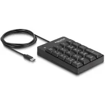 DeLock 12108 Kabelgebunden Nummernblock 19 Anwendungen schwarz