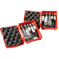 BTM-Box Taschen-Ampullarium konvex für 5 Ampullen Taschenampullarium rot