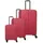 Travelite Air Stripe Koffer-Set 3-tlg. rot