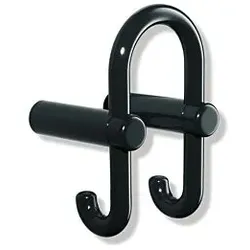 Hewi 801 Garderoben-Doppelhaken 801.90.03133 rubinrot, Haken nach hinten