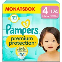 Pampers Premium Protection Gr.4 Einwegwindel, 9-14kg, Monatsbox