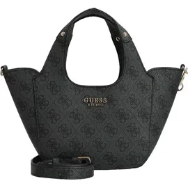 GUESS Calista 2 in 1 Mini Tote Coal Logo