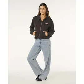 Rip Curl Lay Day Relaxed Zip Through Sweatjacke Herren Schwarz M