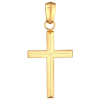 KUZZOI Kreuz Modern 925 Silber Herrenschmuck Herren