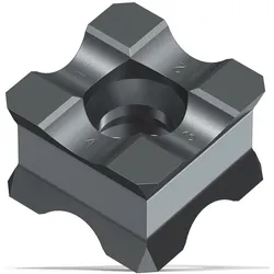 Fein Wendeschneidplatte KX Radius 3 mm für NE-Metalle und weiche Materialien, 10-Stück - 64302005010