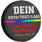 Personalisierte Foto-Reserveradabdeckung - Individuelle Reifenabdeckungen Fügen Sie Ihr Foto/Logo/Text, Wasserdicht Staubdicht, Universelle Reserveradabdeckung, Fotogeschenk, (15 inch)