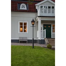 Konstsmide Laterne Aluminium, Glas, Metall 260,0 cm inkl. Pfahl schwarz