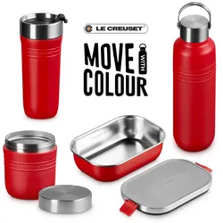 Le Creuset On the Go Business-Set To-Go Kirschrot 4-tlg.