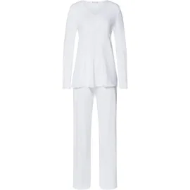 Hanro Pyjama Cotton Silk Weiß L