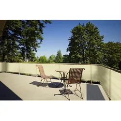 FLORACORD Balkonumrandung, Hart-Polyethylen (HDPE), LxH: 500 x 90 cm - beige