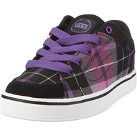 Vans VKXL3OQ Unisex - Kinder Halbschuhe Schwarz ((Plaid) Black/P) EU 35, (US 4.0)