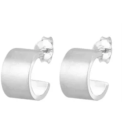 Elli Creolen Hänger Basic Geo Trend Matt 925er Silber   Damen 