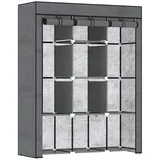 Homcom Stoffschrank Dunkelgrau