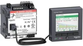 Schneider Electric METSEPM8114 Universalmessgerät ION, PowerLogic PM8114, Essential, DIN-Schiene mit Display, 64 MB, 128 Samples/Periode, DC