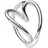 Pandora 193288C00 Damen-Ring Herz Silber, 56/17,8