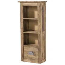 Massivmoebel24 Hängeschrank 50 x 26 x 120 cm Beige/Weiß