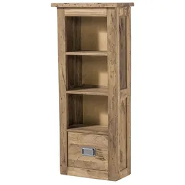 Massivmoebel24 Hängeschrank 50 x 26 x 120 cm Beige/Weiß