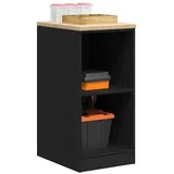 vidaXL Garagen-Aufbewahrungsschrank Schwarz Massivholz Kiefer