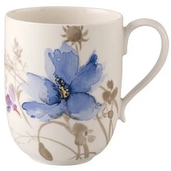Villeroy & Boch Latte-Macchiato-Glas Mariefleur Gris Basic Latte Macchiato-Becher, Porzellan bunt