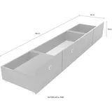 Arthur Berndt Bettschubkasten 3-teilig Alessio ¦ mehrfarbig ¦ Maße (cm): B: 96 H: 29
