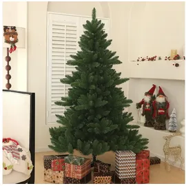 Homcom Künstlicher Weihnachtsbaum 180 cm, Breiter künstlich Tannenbaum mit 880 Spitzen Christbaum mit faltbar Stahlfuß Weihnachtsdeko inkl. Metallständer für drinnen