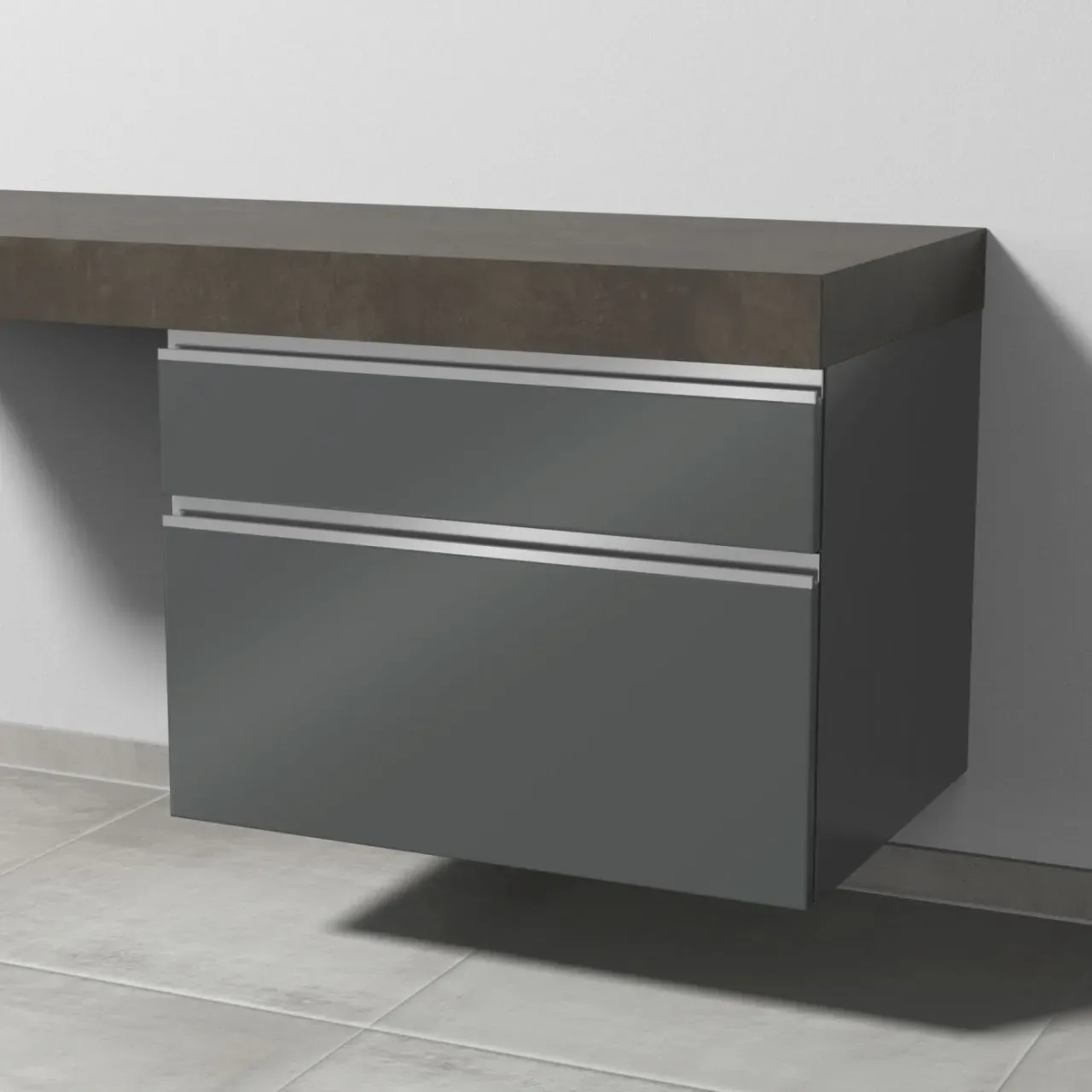 Sanipa Unterschrank 2morrow (L2222) 510x700x520 Anthrazit-Glanz, L222279 L222279