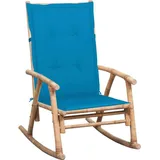 Maison Exclusive - Schaukelstuhl mit Kissen Bambus - Braun